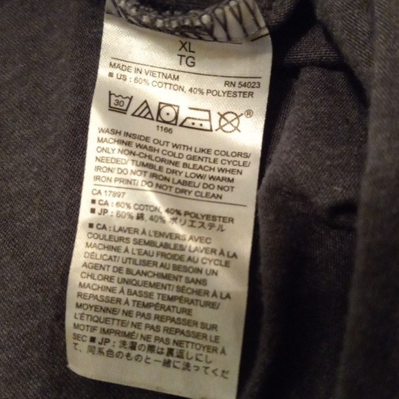 Banana Republic Mens Tshirt XL Elephant Primitive Gray - Picture 6 of 6